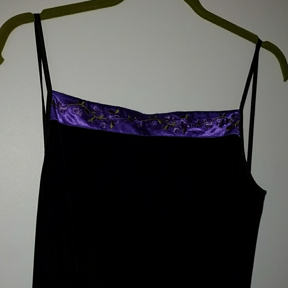 Black velvet feel  maxi dress